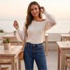 Pull décontracté tendance pour femme, couleur vive, à une épaule, manches longues, pour un usage quotidien