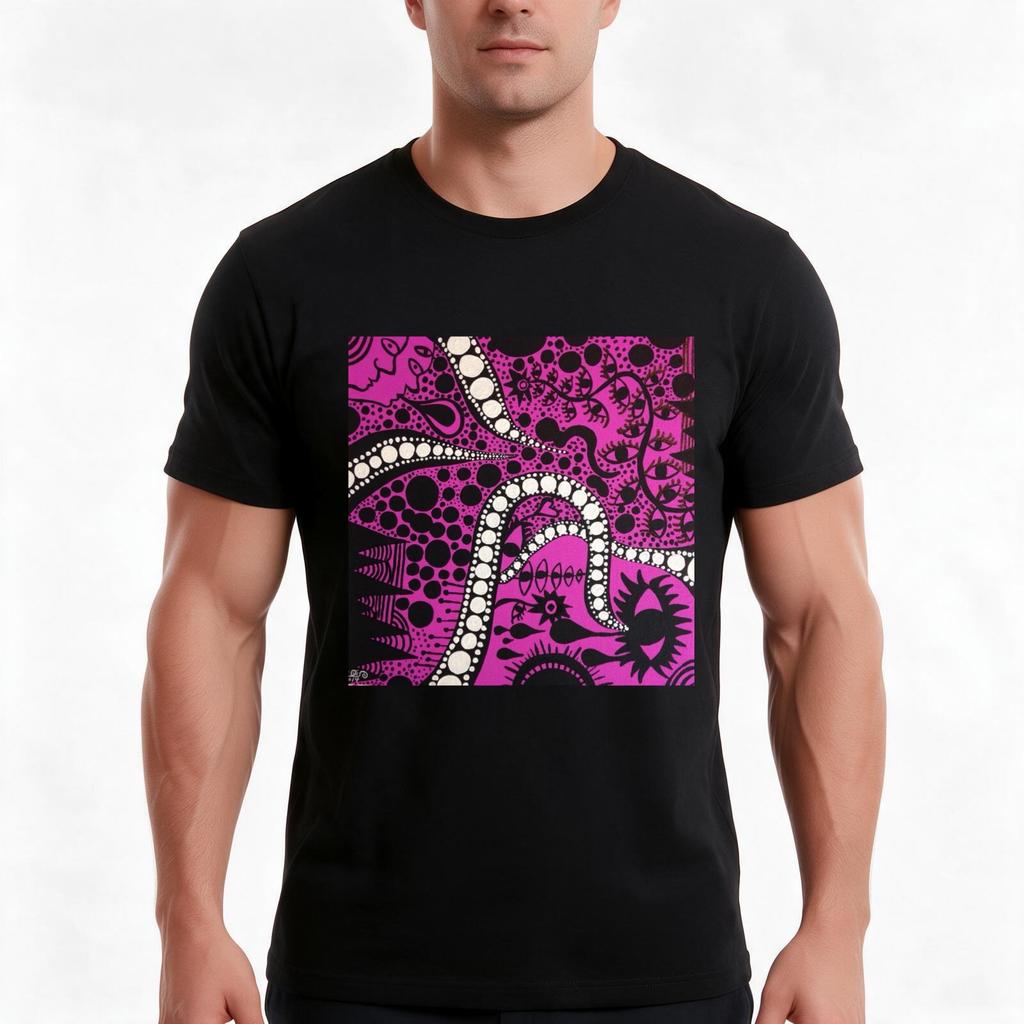 Yayoi Kusama Violet Tshirt Summer Casual Cotton Tee Oversized Streetwear Tops Vintage Graphic Print Loose Fit Short Sleeve