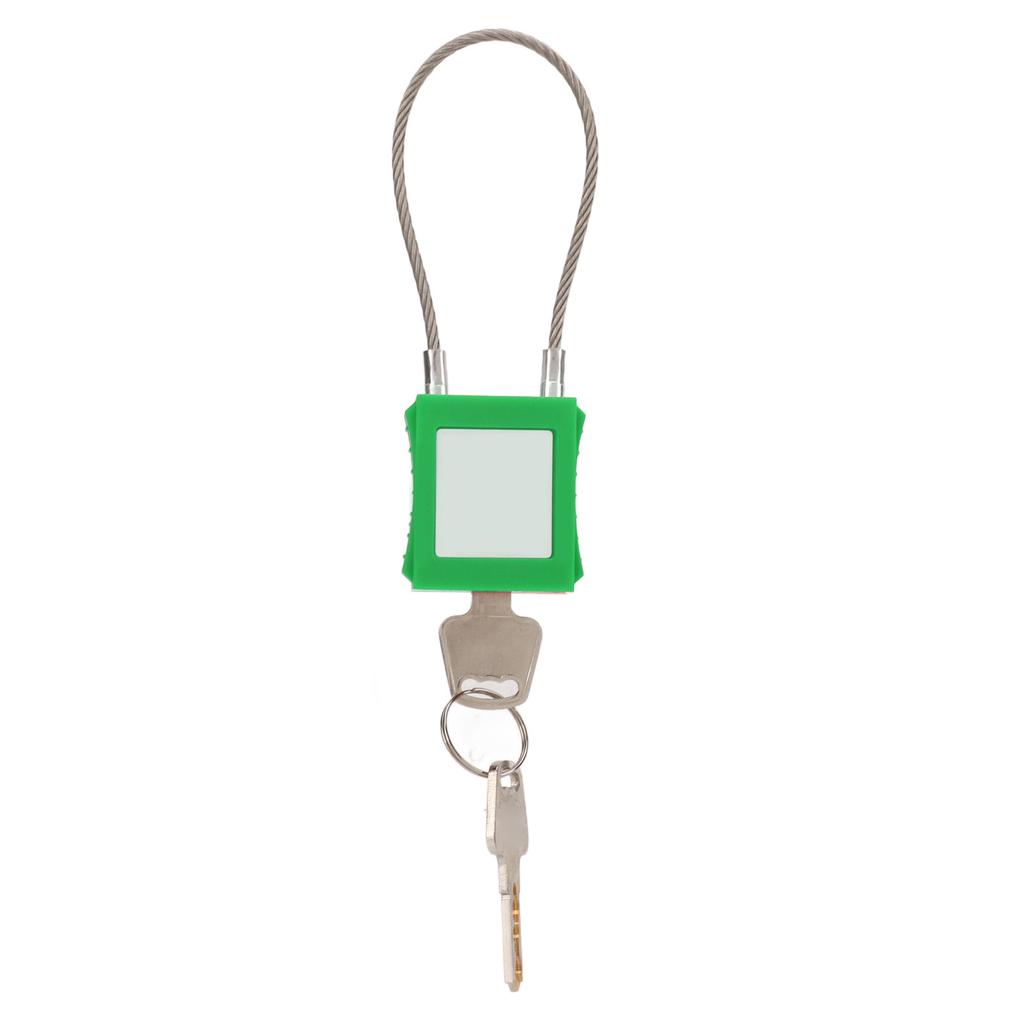 Lockout Tagout Cable Locks 85mm Shackle Steel Padlock with 2 Key for Equipment Maintenance