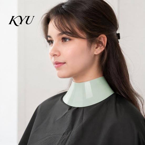Reusable Hairdressing Cape Silicone Hair Cutting Collar, Waterproof Haircut Neck Wrap Guard, Dyeing Pad for Barber Shop Guard