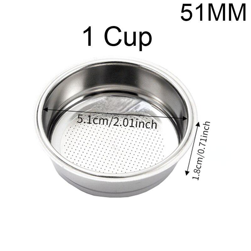 

Cup and Blind Bowl Filter Replacement Filters Basket Dosing Ring for Coffee Bottomless Portafilter Parts