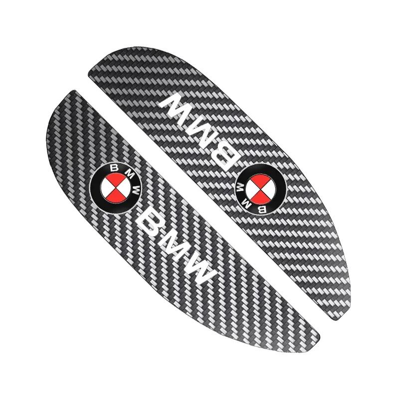 2 stuks Auto Achteruitkijkspiegel Sticker Regenwenkbrauw Voor BMW 50th Kith 5 Serie F20 E39 F10 F30 E90 E46 E60 G60 X5 E87 F11 G20 G32 G30