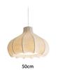 Minimalist Vintage Silk Onion Pendant Lamp