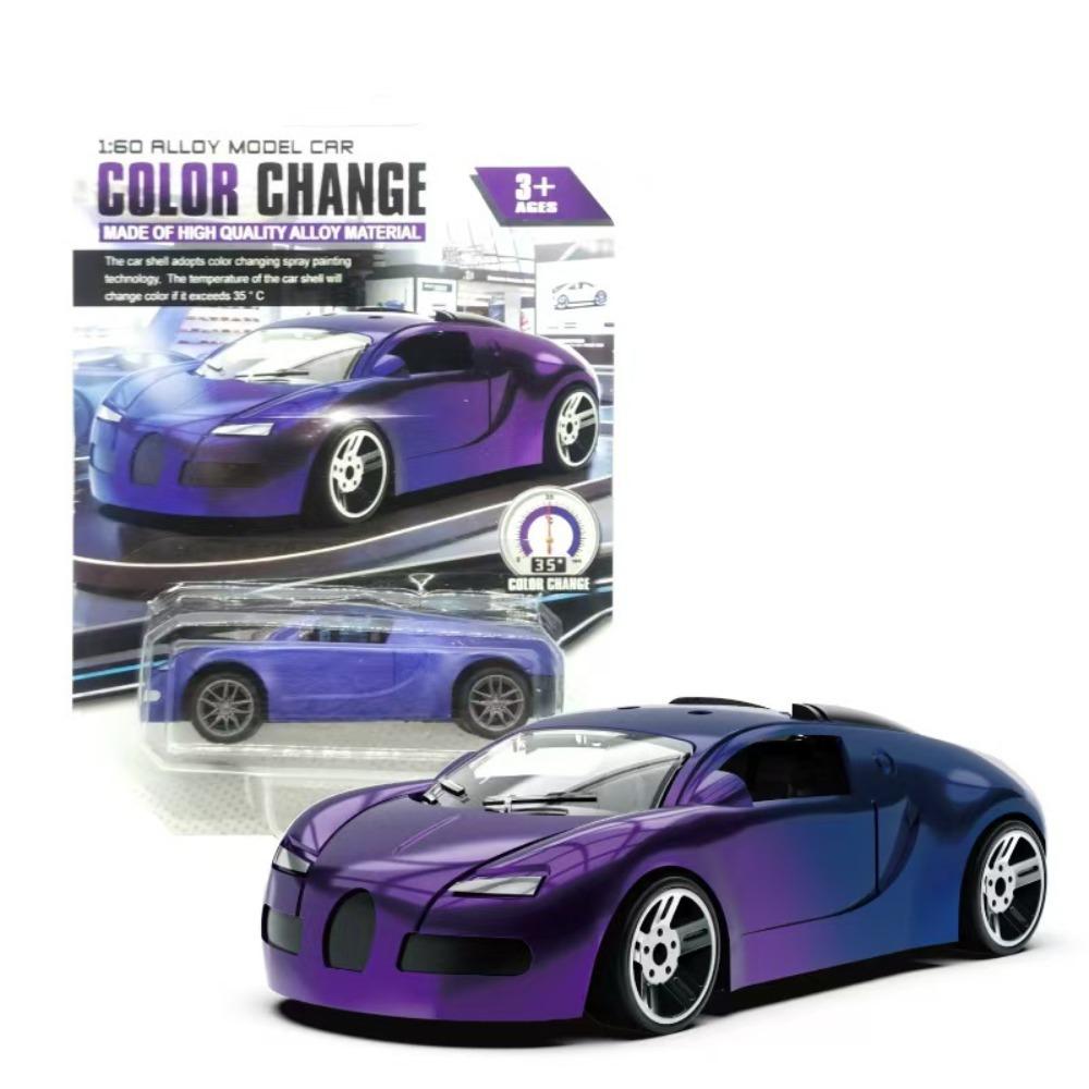 Temperature Sensitive Racing Car Model Crash-Resistant Pull Back Car Color Changing Car Kids Toy