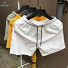 Herren Koreanische Schnelltrocknende Lässige Strandshorts - Bonbonfarbe, Lockere Passform, Trendiges 3-Punkt-Design