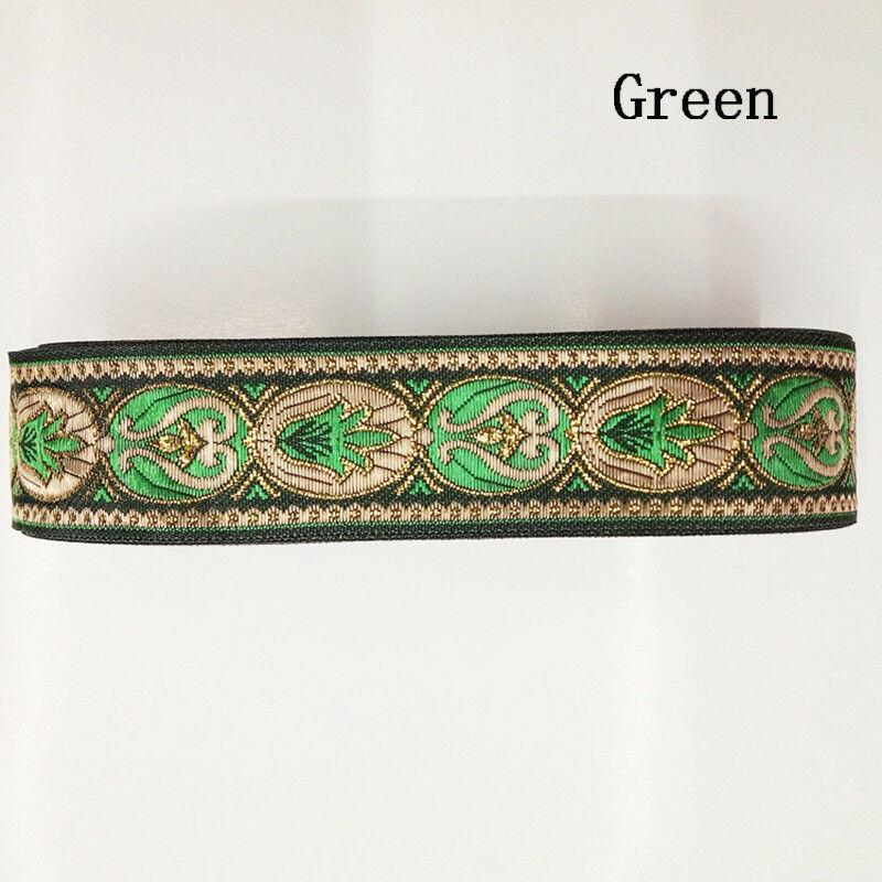 7M винтажная этническая цветочная вышитая жаккардовая лента отделка для штор домашний текстиль одежда кружевная отделка аксессуар