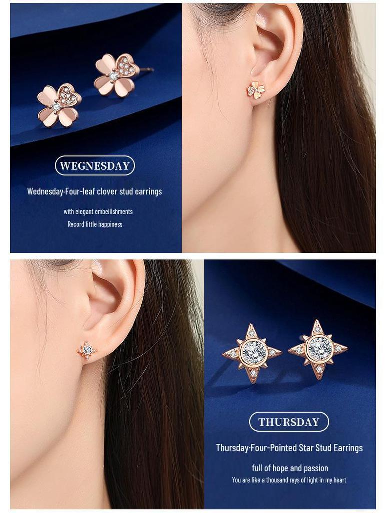 Versatile Romantic Stud Earrings Set - Perfect Gift for Her