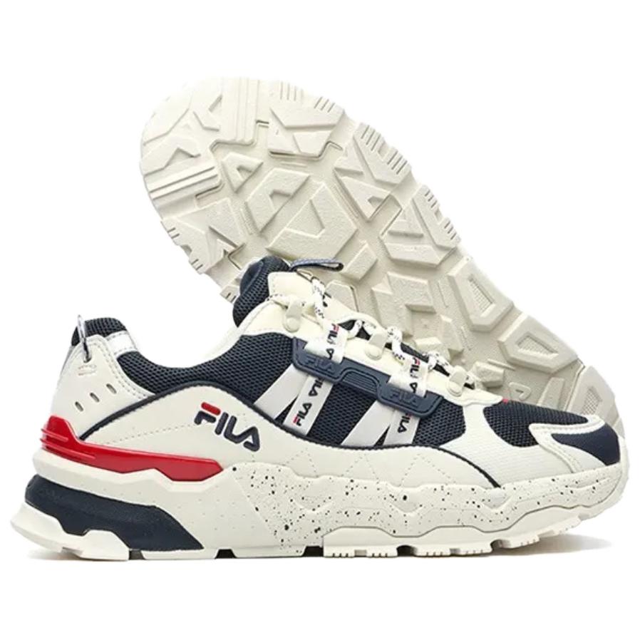 FILA Trek Starry Sky Comfortable Versatile Durable Lightweight Low-Top Dad Shoes Women sneaker White Blue F52W434155FWD