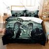 Spookachtige Zombie Schedel Grafisch M-Motionless In White Metalcore Beddengoed Set Dekbedovertrek Met 2 Kussenslopen Tiener Gotische Slaapkamer Decor