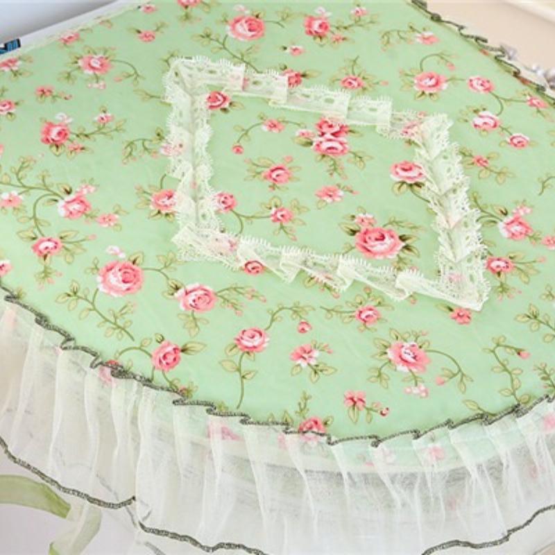 Haushalts-U-förmiges Toilettendeckel-Set Jacquard-Spitze Toilette Dreiteiliges Set Reißverschluss Ganzjahres-Universal-Spitze Einfach zu installieren Staubdicht und rutschfest Polster