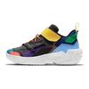 Jordan Why Not Zer0.4 Leather Comfortable Versatile Non-Slip Shock Absorbing Durable Low-Top Kids Basketball Shoes Color Block DH0942-100