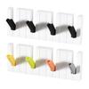 Piano Keys Wall Hooks Wall Mounted Organzier with 4 Hooks Adhesive Piano Design Entryway Hooks for Keys Hats Umbrellas Clothes Bathroom Kitchen