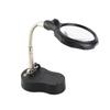 LED Magnifying Magnifier Glass with Light On Stand Clamp Arm for Jewellery Making Black