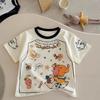 Kids Cotton Short Sleeve T Shirt Cute Star Character Cartoon Summer Top for Boys and Girls