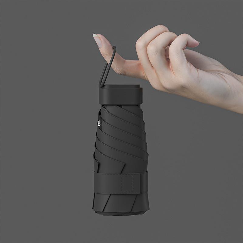 Creative Sunscreen Vinyl Umbrella Mini Small 50% Umbrella Women's 60% Bag Umbrella Weather and Rain Umbrella
