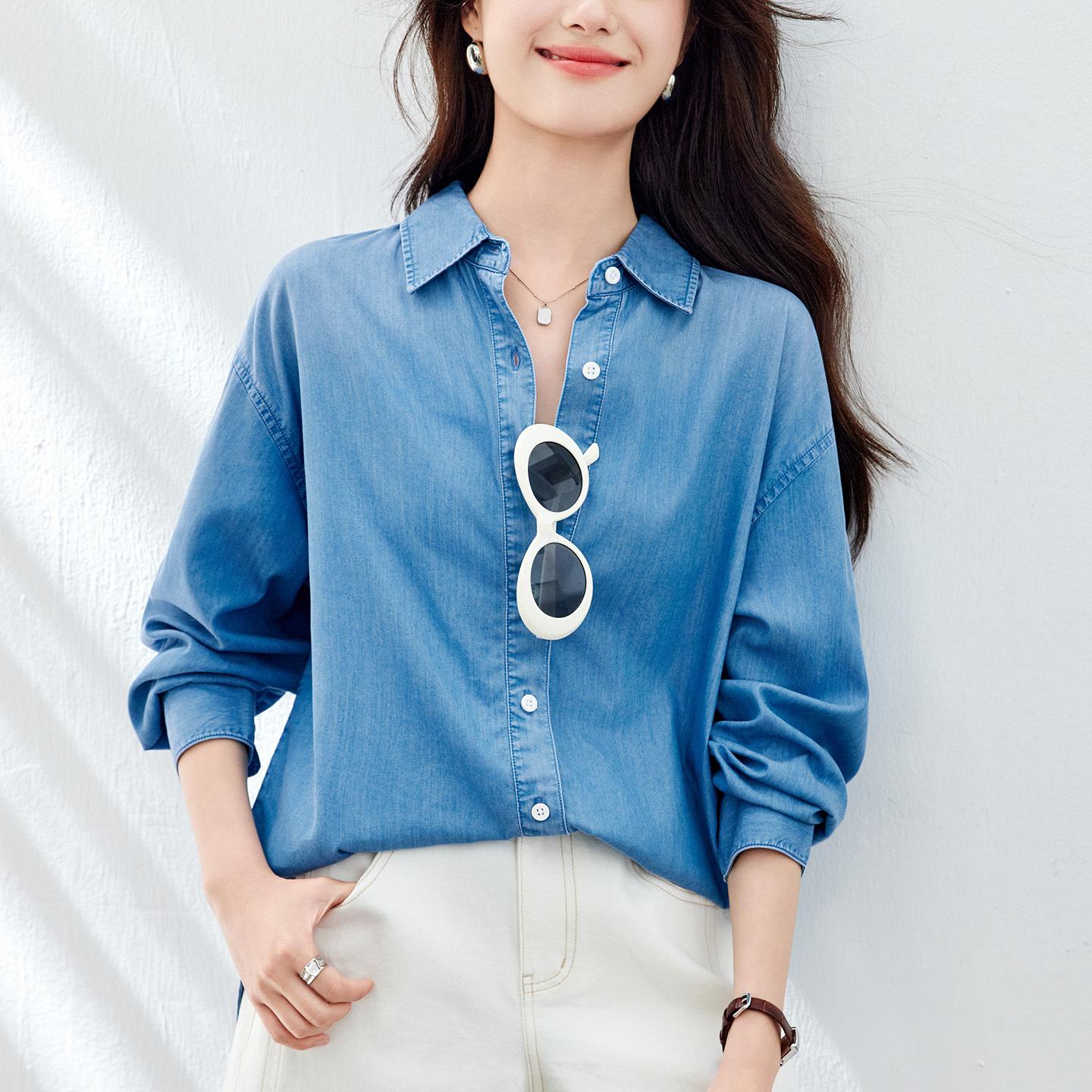 

Солнцезащитная джинсовая рубашка XXL