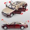 1/24 Benz Maybach S600 Legering Metall Bilmodell Formgjutna Metall Leksaksfordon Bilmodell Hög Simulering Ljud och Ljus Leksak för Barn Gåva