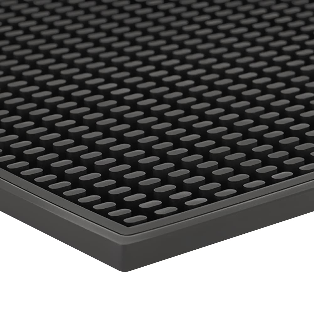 

watchget Silicone Bar Mat, Draining Mat, Glass Mat, Bar Counter Mat, Non-Slip, 45x30cm