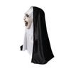 The Nun Mask Halloween Scary Nun Mask with Headscarf for Halloween Party Props