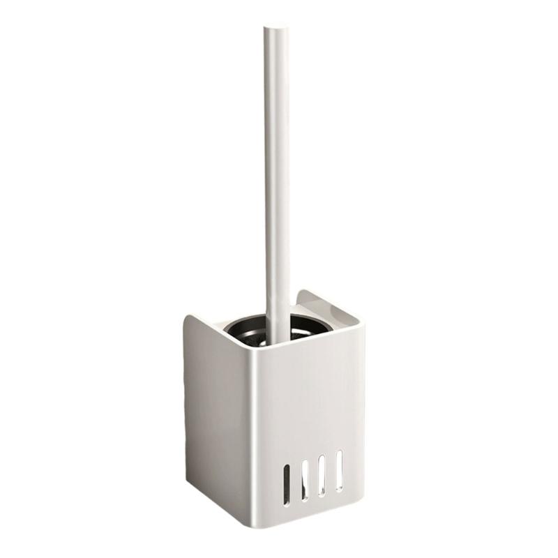 Toilet Brush Practical Bathroom Cleaning Brush Floor Freestanding or Wall Mounted for Home and Public Restrooms