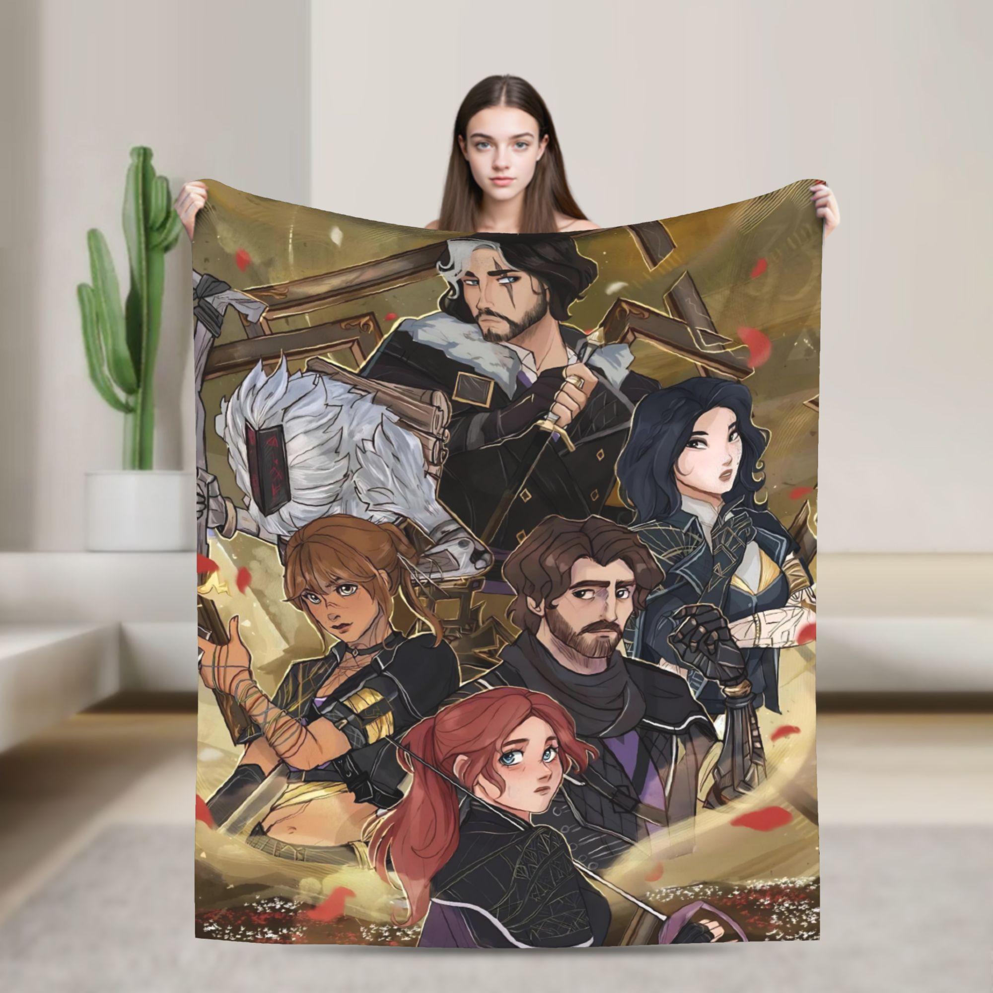 Esquie Clair Obscur Expedition 33 Game Blanket  Plush Awesome Breathable Throw Blanket for Bed Sofa All Season 75x90cm