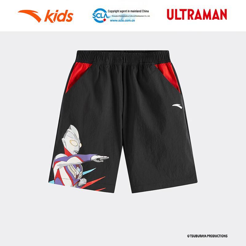 ANTA Kids Ultraman Breathable Woven Shorts for Boys 130