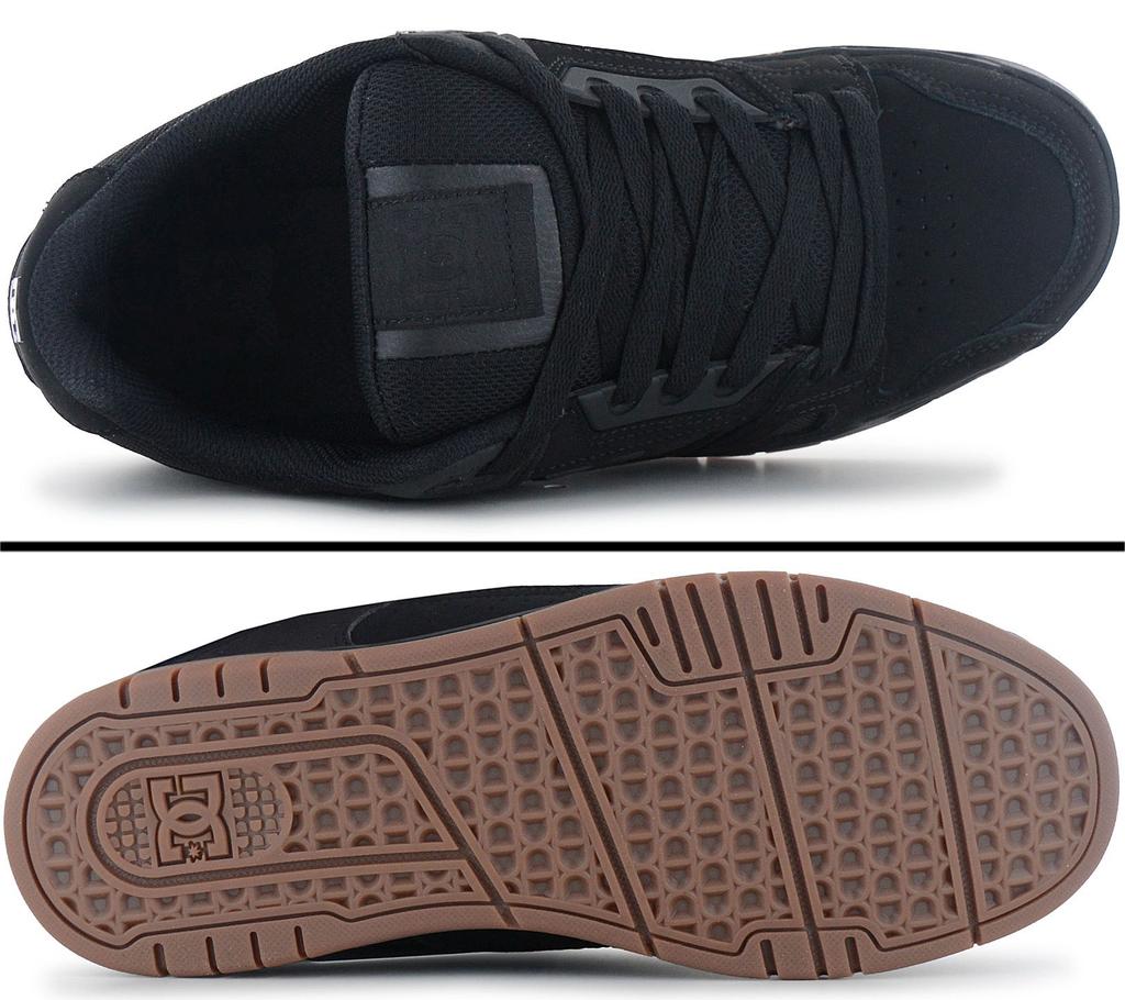 DC Shoes Stag - Men's Sneakers Skater Skate Shoes Leather Black 320188-BGM ORIGINAL
