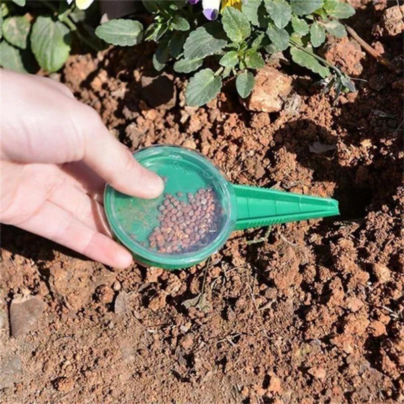 2 PCS seeder, handheld adjustable garden seeder set, suitable for sowing small seeds such as flowers and vegetables