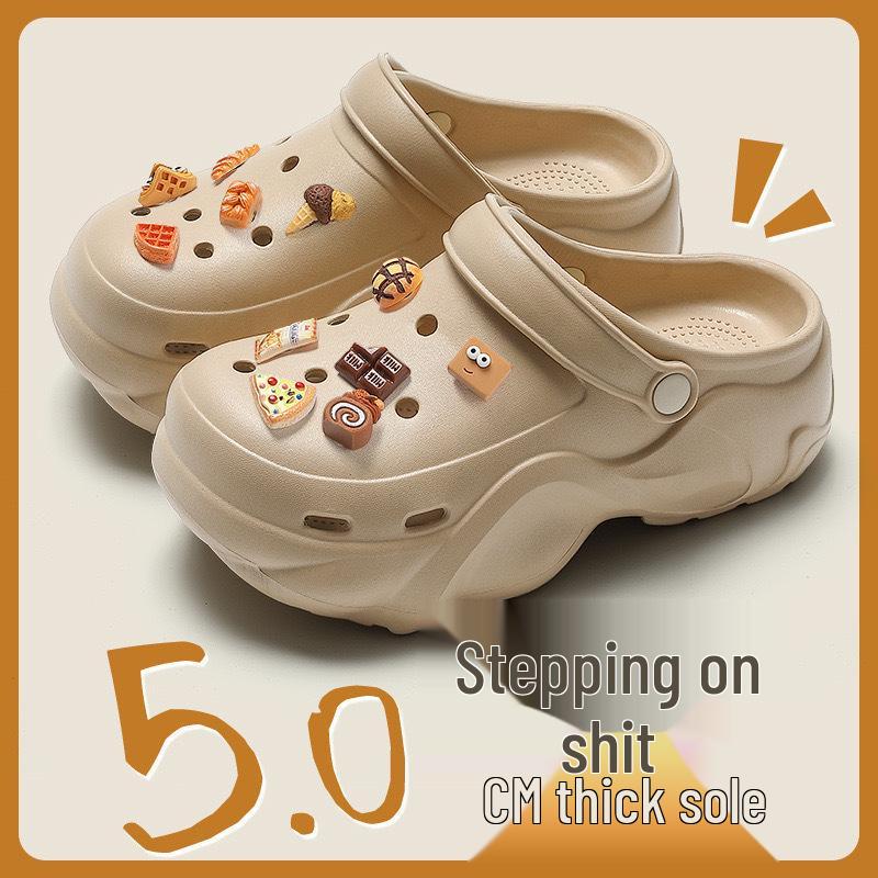 Women's 2025 Summer EVA Platform Clog Slippers - Height-Enhancing, Anti-Slip Beach Sandals