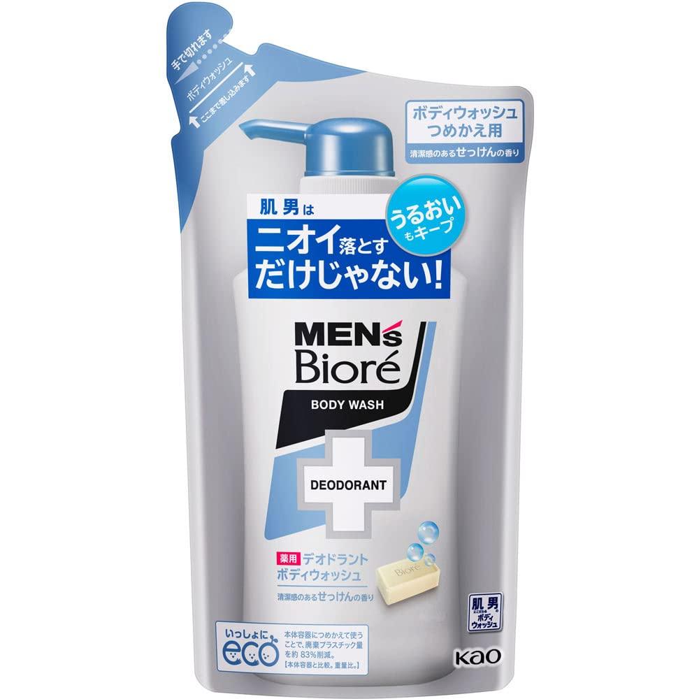 

of Biore Medicated Deodorant Body Clean Soap Refill 380ml [Set 4] Men s Wash, Scent,