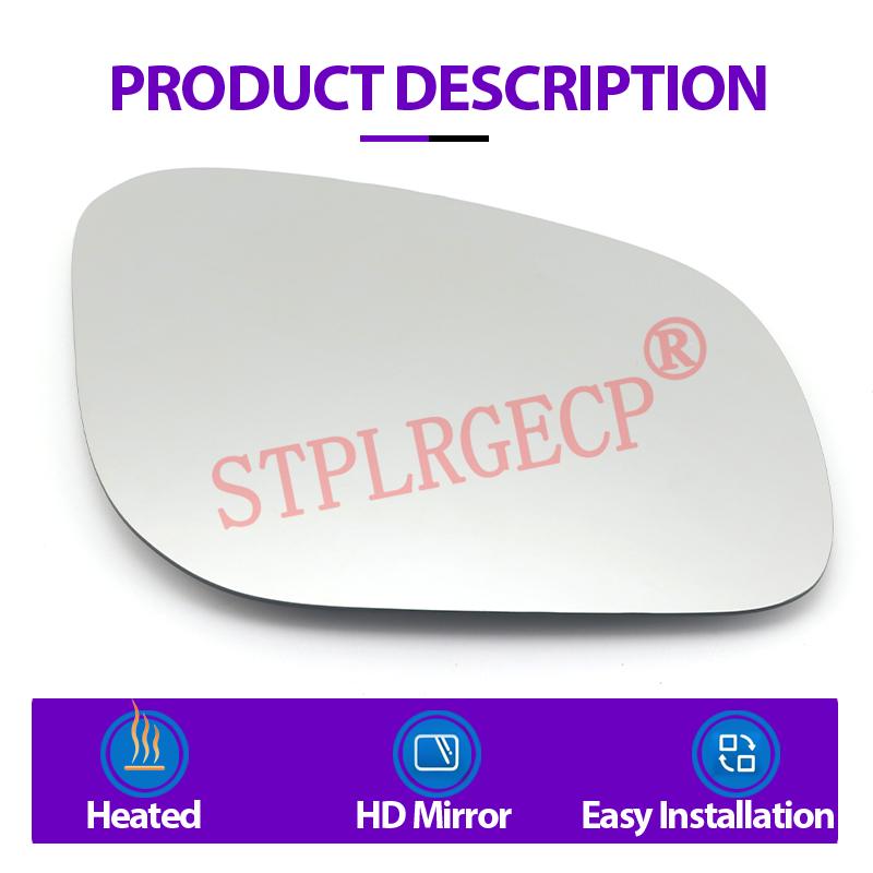 Stplrgecp Passenger Driver Left or Right Door Side Heated Wing Mirror Glass Lens for Porsche Cayenne 955 Pre-facelift 2002-2007