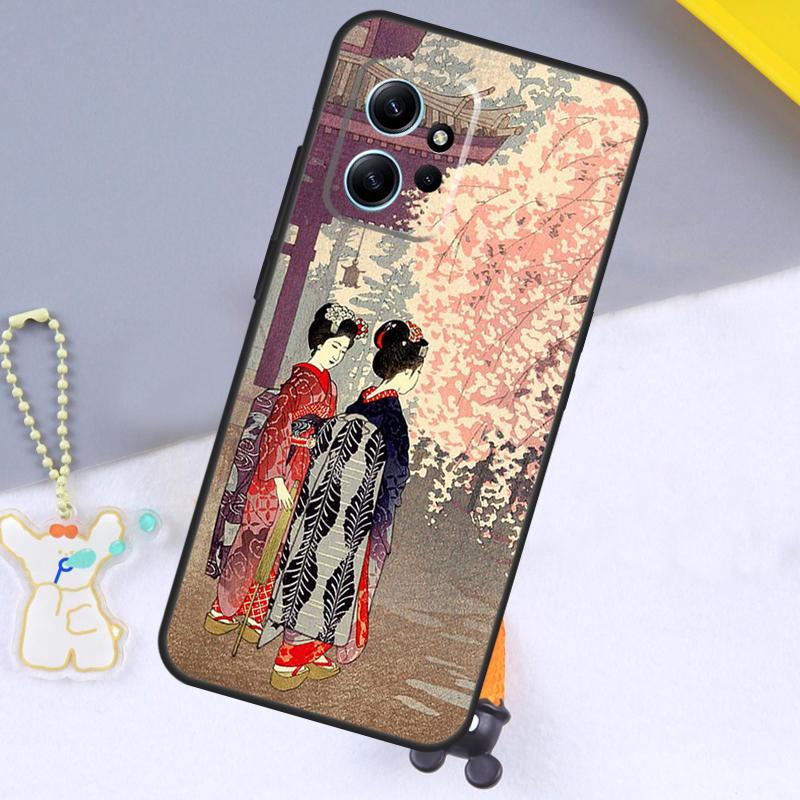 Japanese Art Kimono Tattoo Case For Xiaomi Redmi Note 13 9 10 11 12 14 15 Pro Plus Cover For Redmi 15 C 14C 10C 12C 13C
