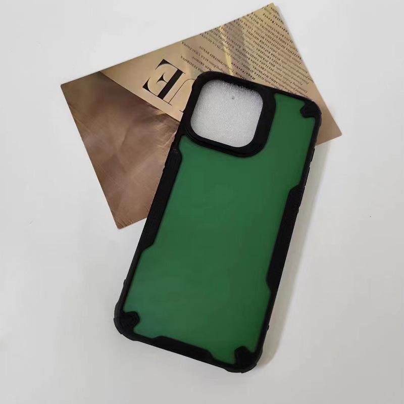 

Applicable To IPhone12 Phone Case Skin Feeling 13/14 Armor Two-in-one 16pro Contrasting Color PC+TPU Full-pack Hard Case Samsung S24 Ultra зелёный