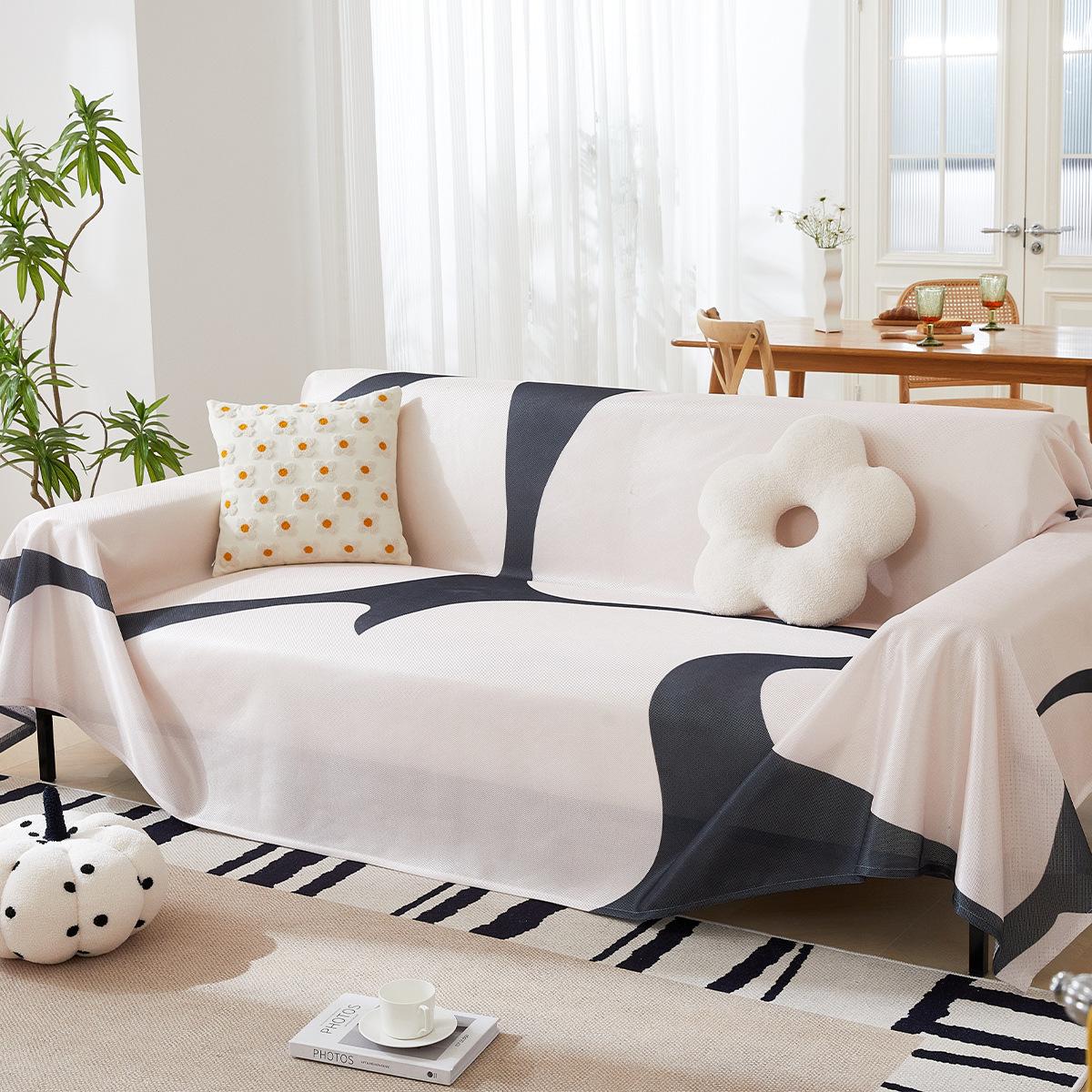 

Тканевый чехол для дивана, летний чехол для дивана, завернутый чехол, летний чехол для дивана, ледяной шелк, диванная подушка, марлевая подушка-косынка 180*130cm