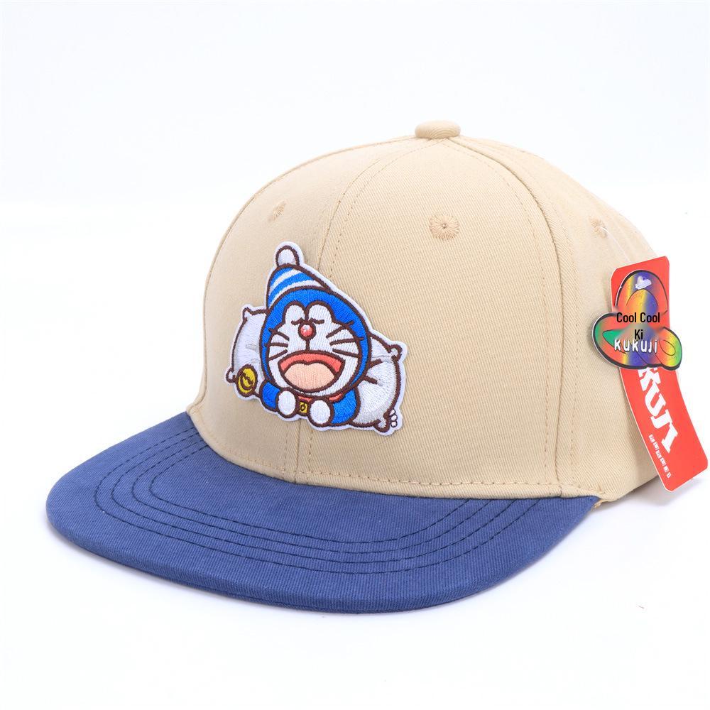 Doraemon Cartoon Kids Baseball Cap - Flat-Brim Autumn Style Hat Hat size 50-54CM, for ages 3-8