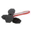 Car Ratchet Brake Piston Spreader Rustproof Steel Red Black Thicker Braking Device with 2 Clamp Pieces