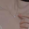Phantom Butterfly Moissanite Necklace: S925 Sterling Silver, Eye-Shaped Diamond Collarbone Chain for Women, Elegant & Sweet Design