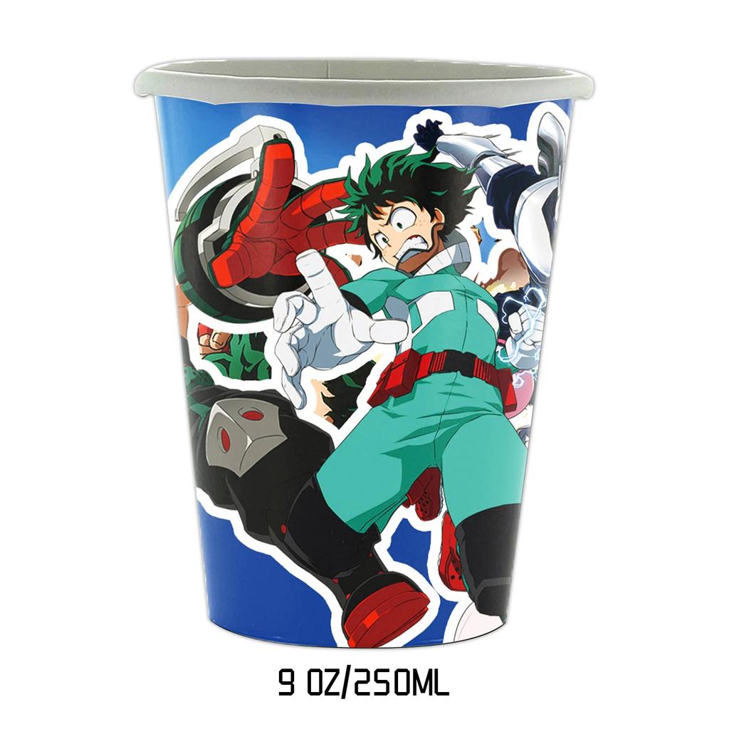 My Hero Academia Feste di Compleanno a Tema Decorazioni Set Palloncini Stoviglie Tovaglie Topper per Torta Articoli per Feste Baby Shower