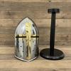 New Sugerloaf Helmet with free wooden stand , Crusader Helmet
