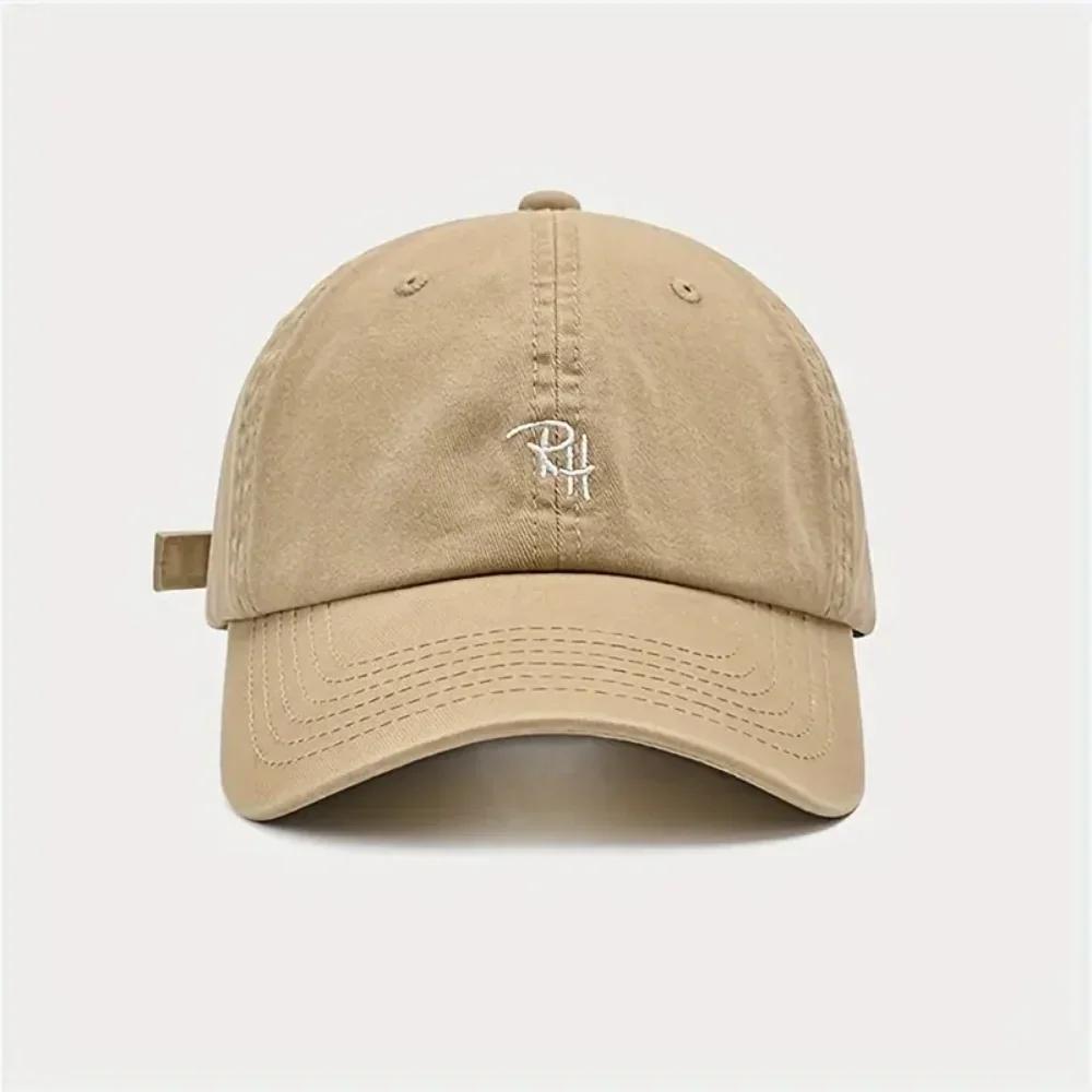 Letter Embroidery Baseball Cap for Men Women Fashion Adjustable Unisex Outdoor Sports Sun Hat Casual Solid Color Trucker Hat