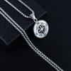 New Metal Compass Cast Necklace, Fashionable Titanium Alloy Pendant