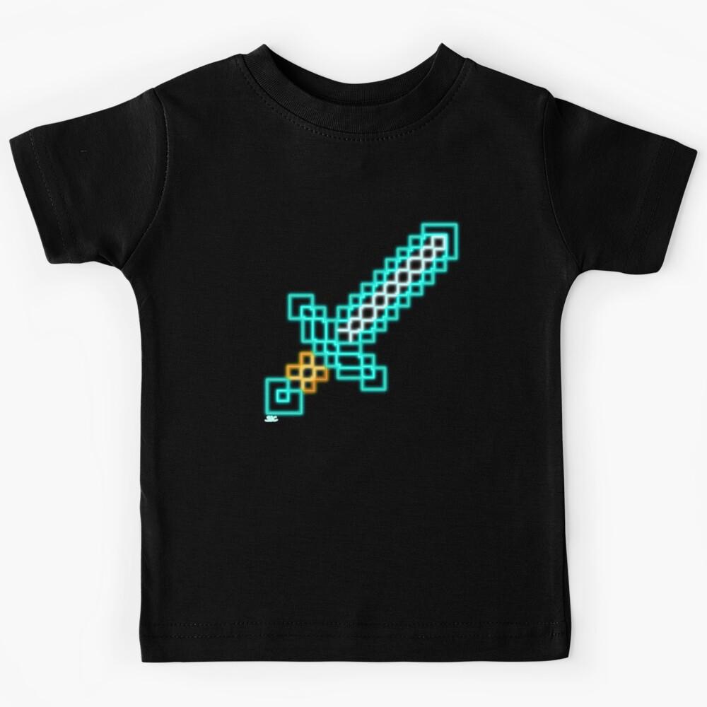 Neon Diamond Sword Kids T-Shirt 160