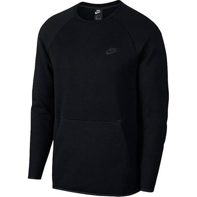 Solid Color Raglan Long Sleeve Crewneck Sweatshirt Men Sweatshirt Black 928472-010