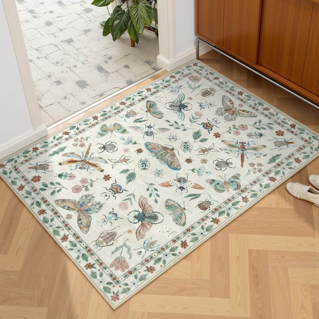 Floral Geometric Pattern Carpet Animal Print Anti Slip Floor Mat Living Room Bedroom Seasonal Decoration Indoor Area Carpet