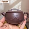 180ml Creative Yixing Purple Clay Teapots Master Handmade Lotus Yipianwa Pot Raw Ore Mud Kettle Chinese Zisha Tea Set Ornaments
