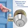 Stainless Steel Door Double Cylinder Deadbolt Lock Keyed On Both Sides for Wood Door