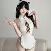 Sexy lingerie sweet beautiful woman servant costume temptation open chest buttocks pure desire wind uniform temptation free suit