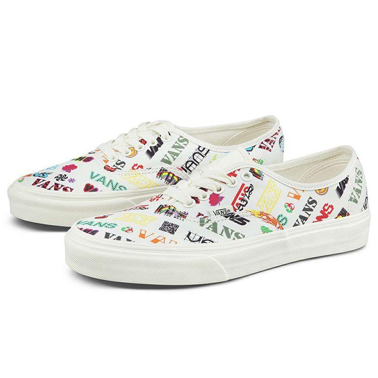 Vans Authentic Casual Breathable Lightweight Low-Top Skate Shoes Unisex Sneakers White Multicolor VN0A348A3Z2