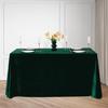 Tablecloth Oblong Shape Pure Color Easy Care Velvet Table Protection Banquets Party