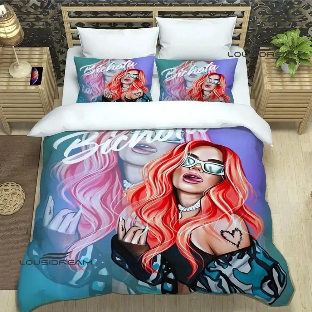 3D Print Karol G Fashion 3D Duvet Cover Bedding Set Comforter Linen Pillowcases Home Decor Single Double Twin King Queen